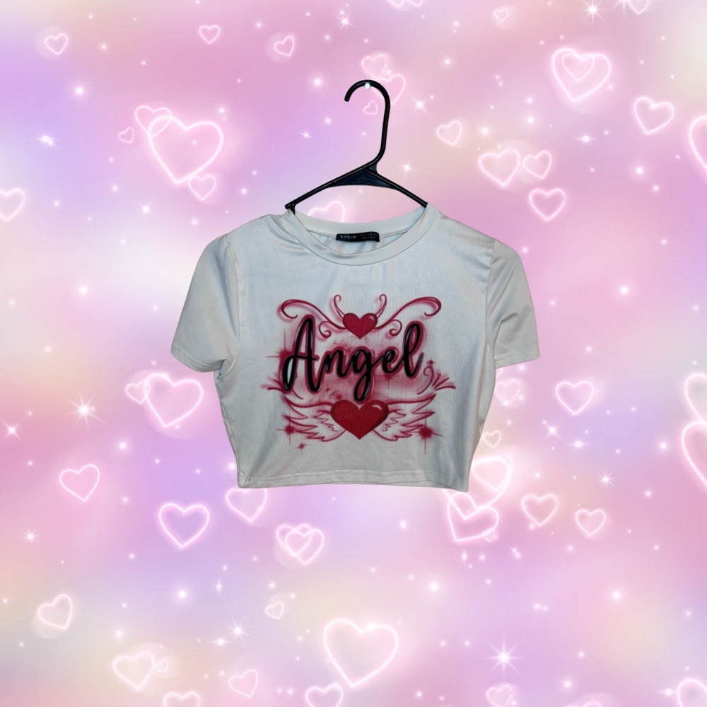 shein angel crop top